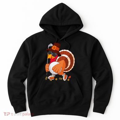 Turkey Playing Golf Thanksgiving Turkey Golf Hoodie