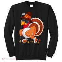 Turkey Playing Golf Thanksgiving Turkey Golf Sweatshirt thumb 0