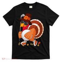 Turkey Playing Golf Thanksgiving Turkey Golf T-Shirt thumb 0
