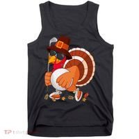 Turkey Playing Golf Thanksgiving Turkey Golf Tank Top thumb 0