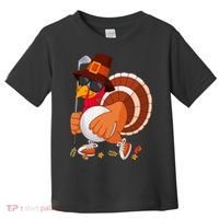 Turkey Playing Golf Thanksgiving Turkey Golf Toddler T-Shirt thumb 0