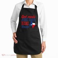 Texas Pride Home God Made Jesus Saved Texas Raised Apron thumb 2