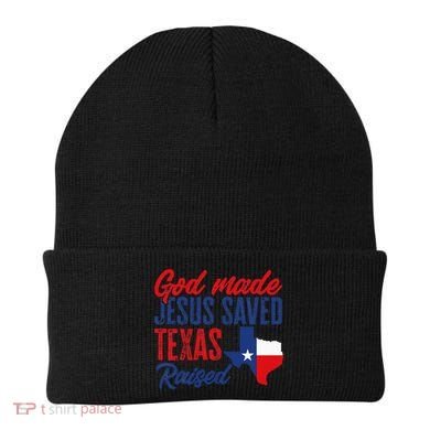 Texas Pride Home God Made Jesus Saved Texas Raised Beanie