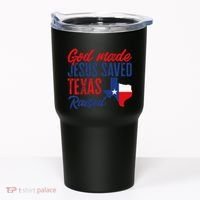Texas Pride Home God Made Jesus Saved Texas Raised Tumbler thumb 0