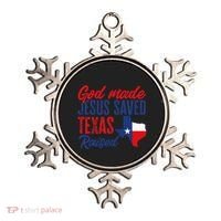 Texas Pride Home God Made Jesus Saved Texas Raised Ornament thumb 0