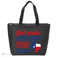 Texas Pride Home God Made Jesus Saved Texas Raised Tote Bag thumb 0