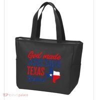 Texas Pride Home God Made Jesus Saved Texas Raised Tote Bag thumb 3