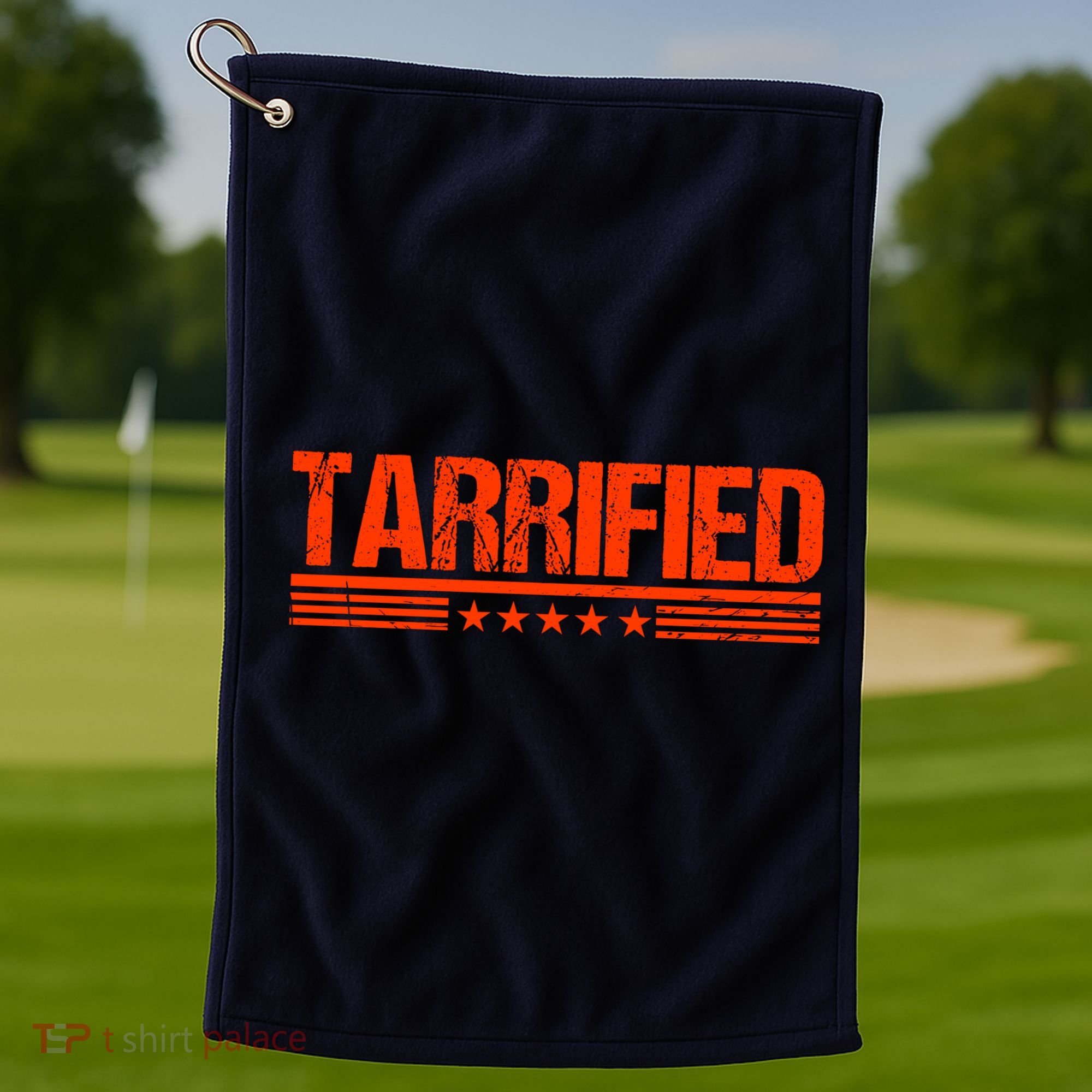 Tarrified Political Humor Golf Towel