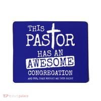 This Pastor Has An Awesome Congregation Jesus Mousepad thumb 0