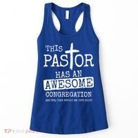 This Pastor Has An Awesome Congregation Jesus Women's Tank Top thumb 0