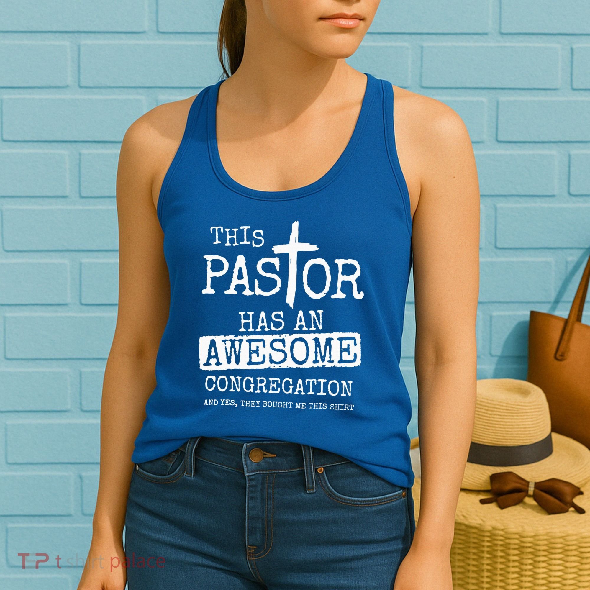 This Pastor Has An Awesome Congregation Jesus Women's Tank Top