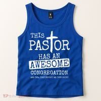 This Pastor Has An Awesome Congregation Jesus Tank Top thumb 2