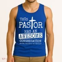 This Pastor Has An Awesome Congregation Jesus Tank Top thumb 3