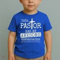 This Pastor Has An Awesome Congregation Jesus Toddler T-Shirt thumb 2