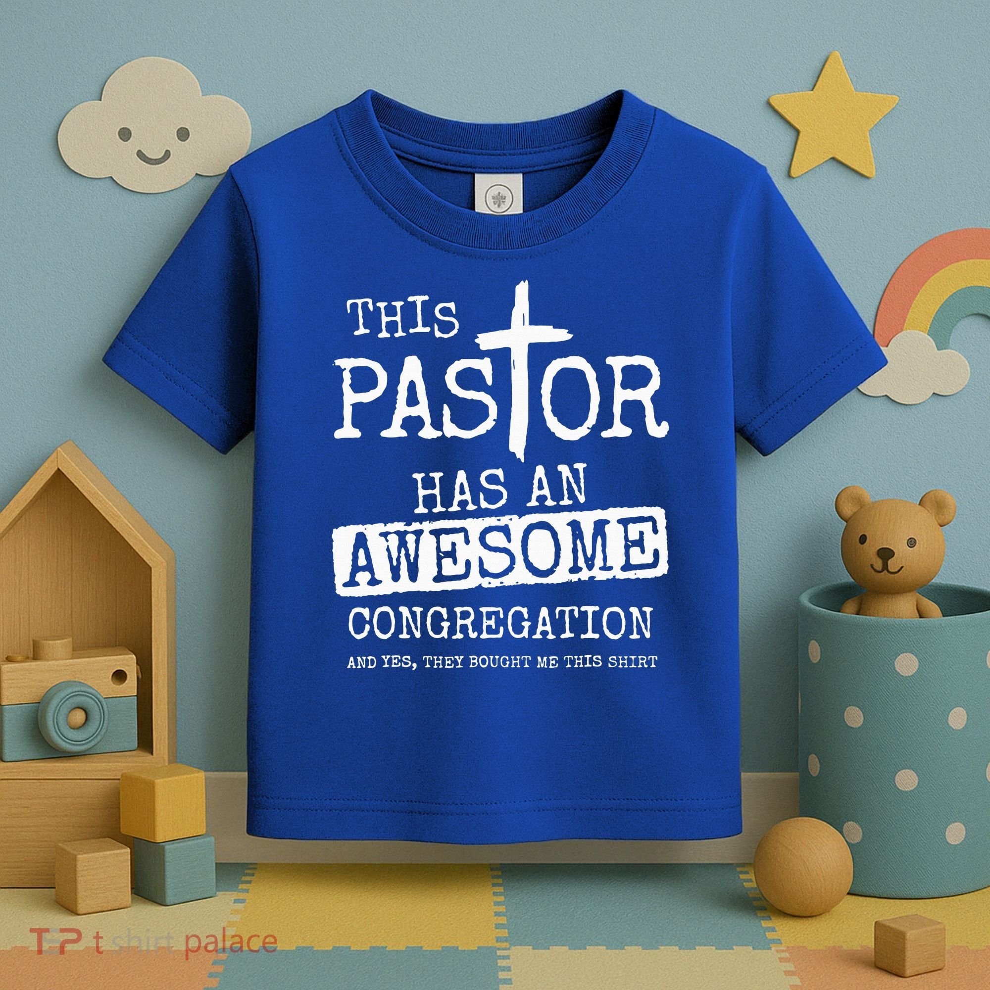 This Pastor Has An Awesome Congregation Jesus Toddler T-Shirt