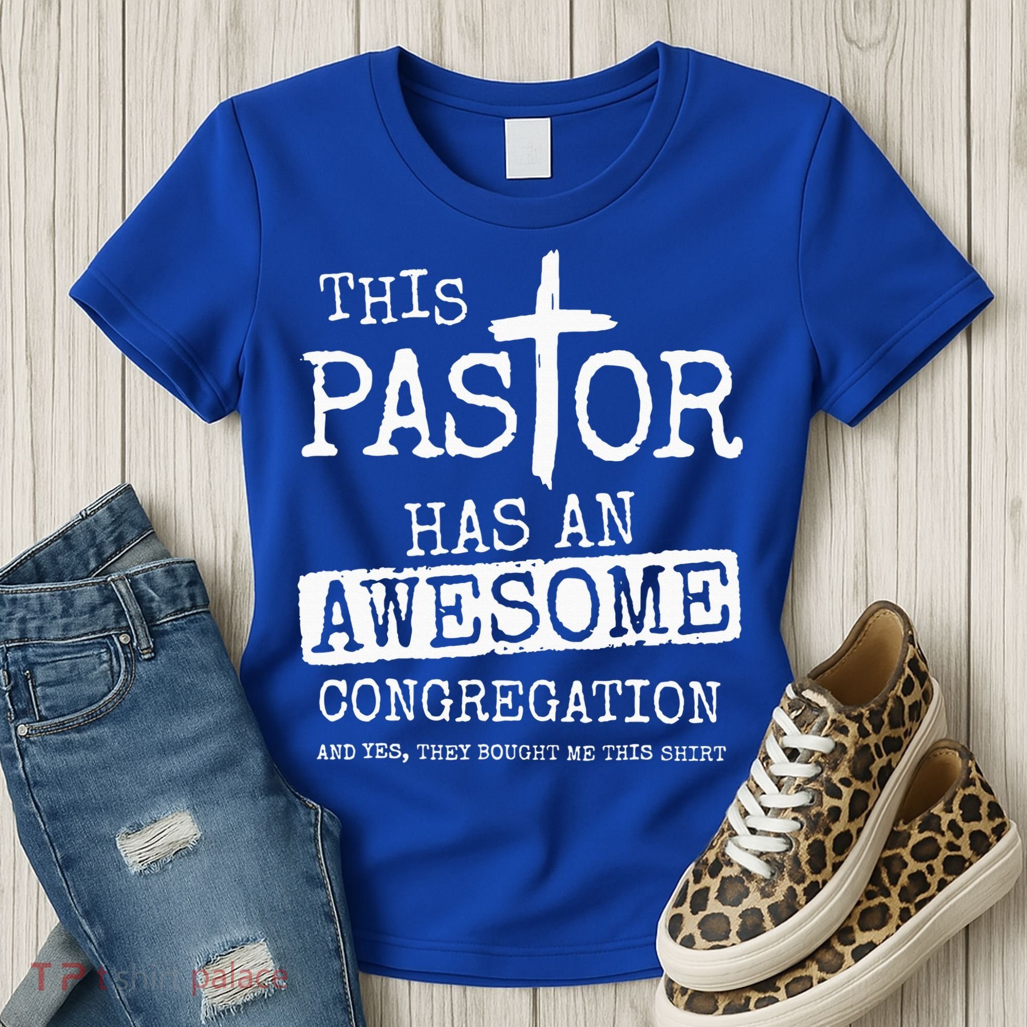This Pastor Has An Awesome Congregation Jesus Women's T-Shirt