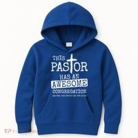 This Pastor Has An Awesome Congregation Jesus Kids Hoodie thumb 0