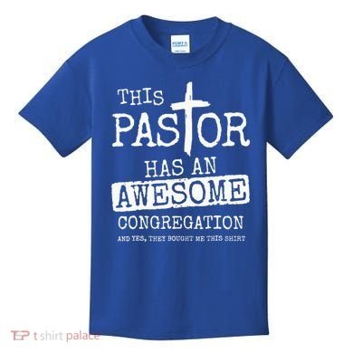 This Pastor Has An Awesome Congregation Jesus Kids T-Shirt