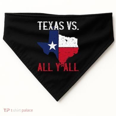 Texas Pride Home State Texas Vs. All YAll USA-Made Doggie Bandana