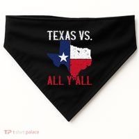 Texas Pride Home State Texas Vs. All YAll USA-Made Doggie Bandana thumb 0