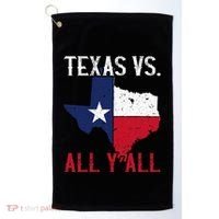 Texas Pride Home State Texas Vs. All YAll Golf Towel thumb 0