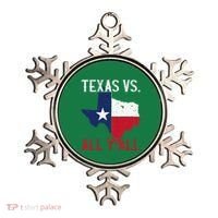 Texas Pride Home State Texas Vs. All YAll Ornament thumb 0