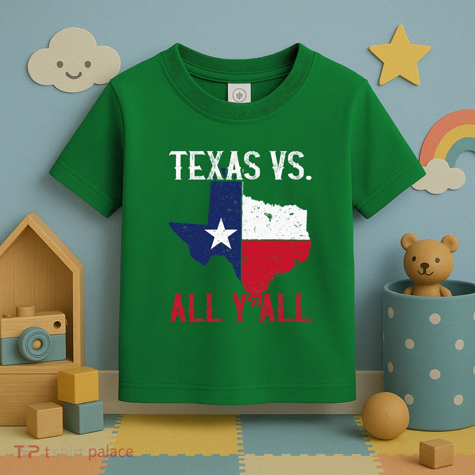 Texas Pride Home State Texas Vs. All YAll Toddler T-Shirt