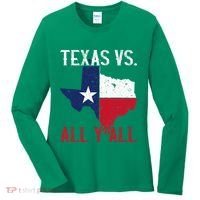 Texas Pride Home State Texas Vs. All YAll Women's Long Sleeve Shirt thumb 0