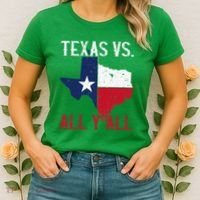 Texas Pride Home State Texas Vs. All YAll Women's T-Shirt thumb 2