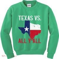 Texas Pride Home State Texas Vs. All YAll Kids Sweatshirt thumb 0