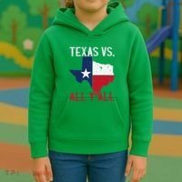 Texas Pride Home State Texas Vs. All YAll Kids Hoodie thumb 3