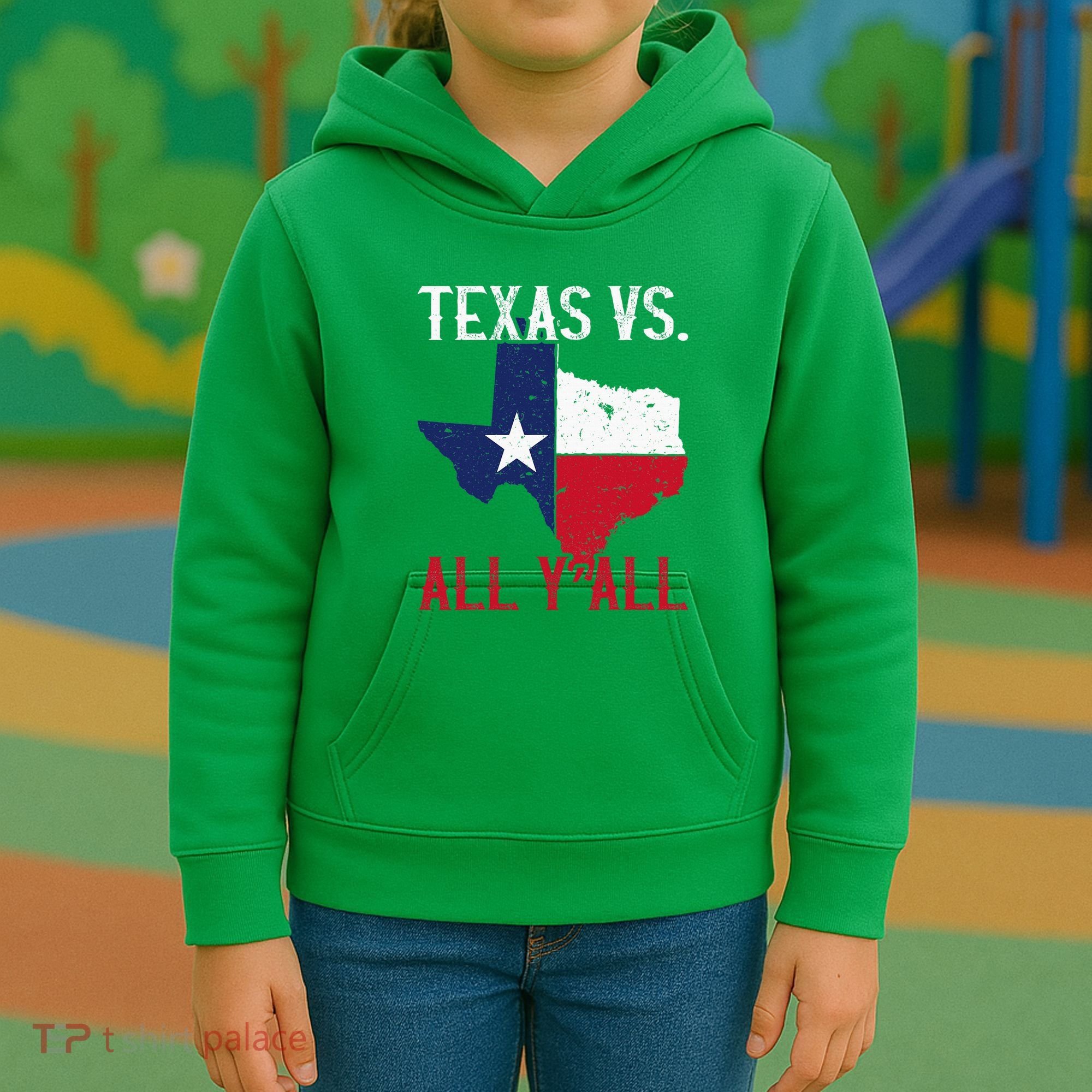 Texas Pride Home State Texas Vs. All YAll Kids Hoodie