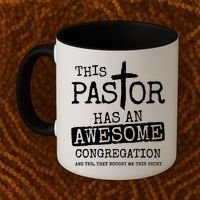 This Pastor Has An Awesome Congregation Coffee Mug thumb 2