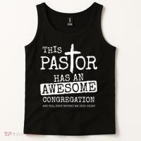 This Pastor Has An Awesome Congregation Tank Top thumb 2