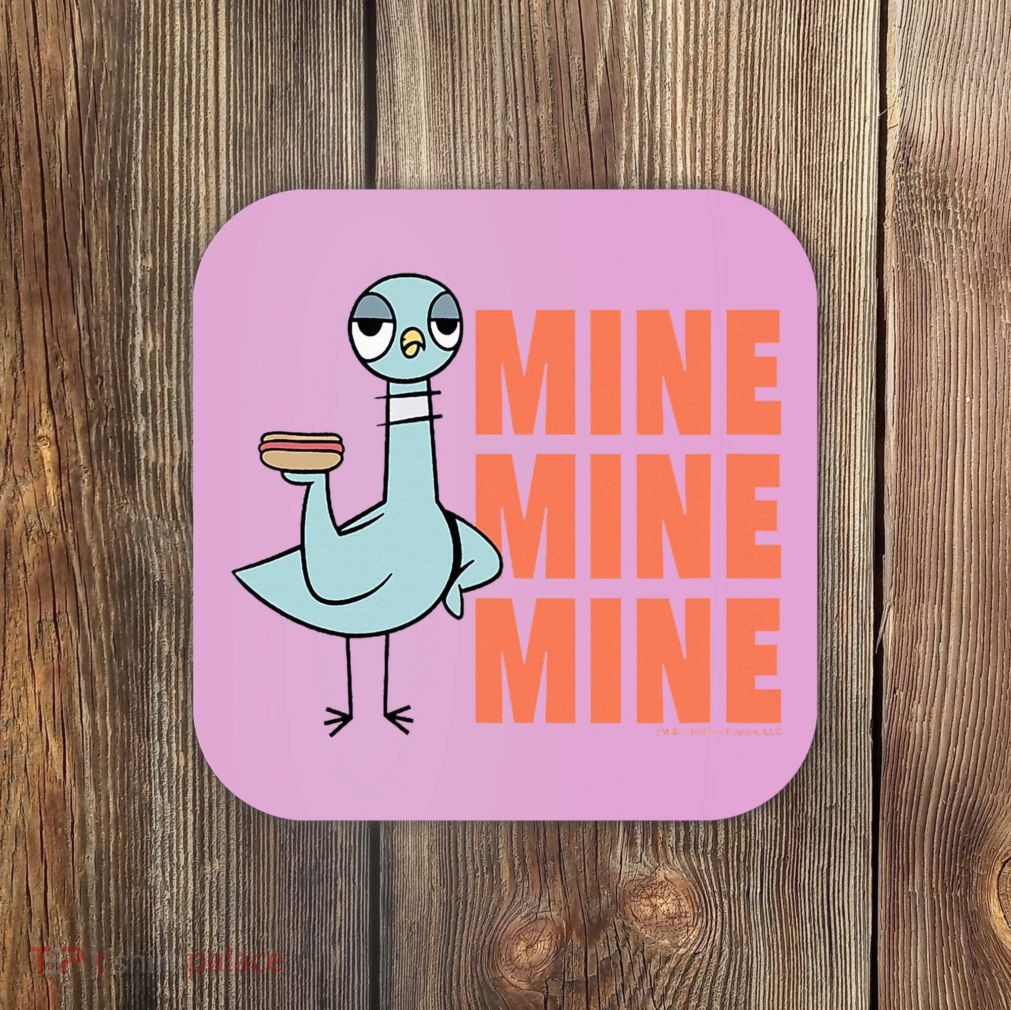 The Pigeon Hot Dogs Coaster