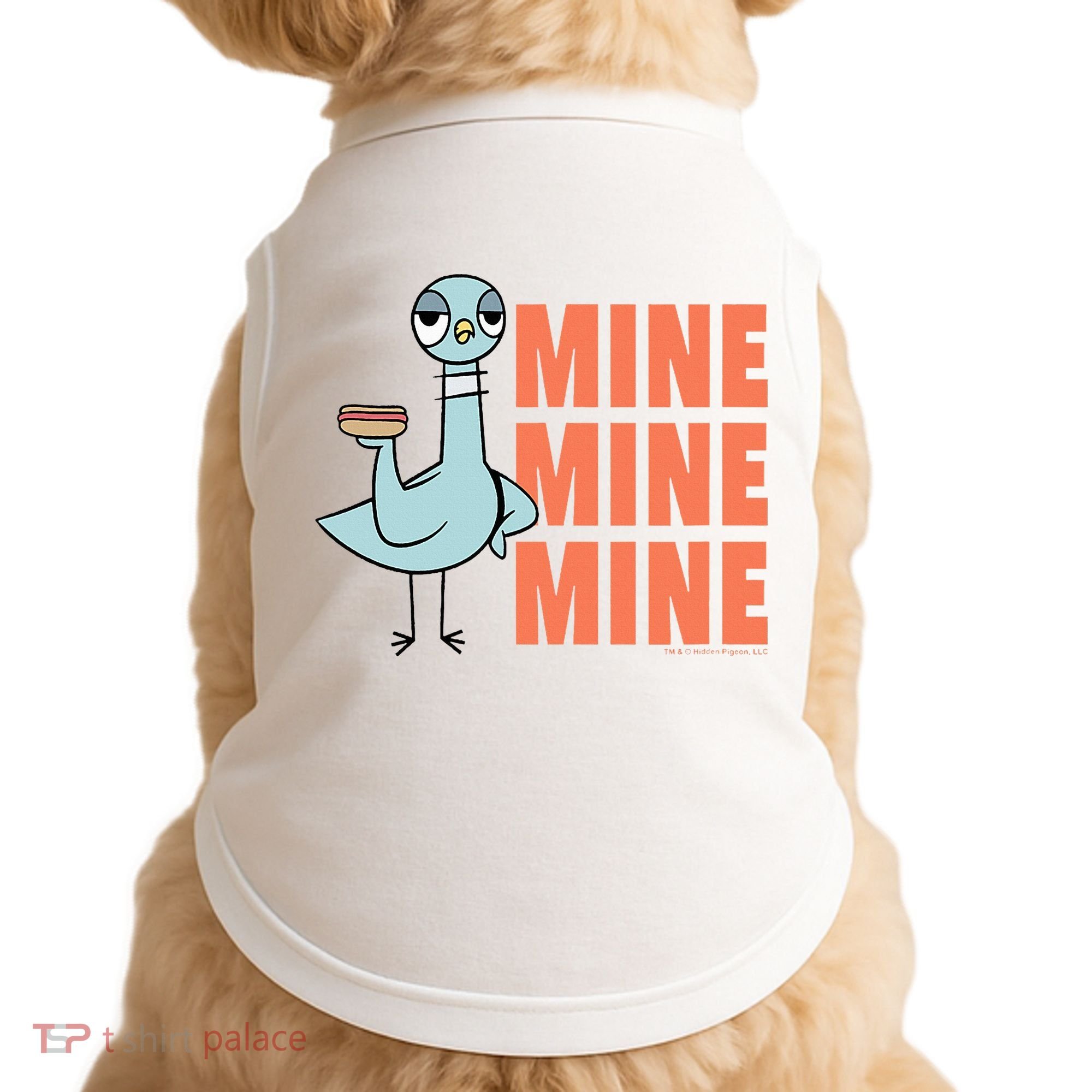 The Pigeon Hot Dogs Doggie Tank