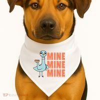 The Pigeon Hot Dogs USA-Made Doggie Bandana thumb 1