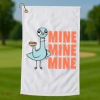 The Pigeon Hot Dogs Golf Towel thumb 1