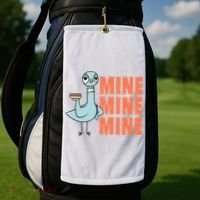 The Pigeon Hot Dogs Golf Towel thumb 2