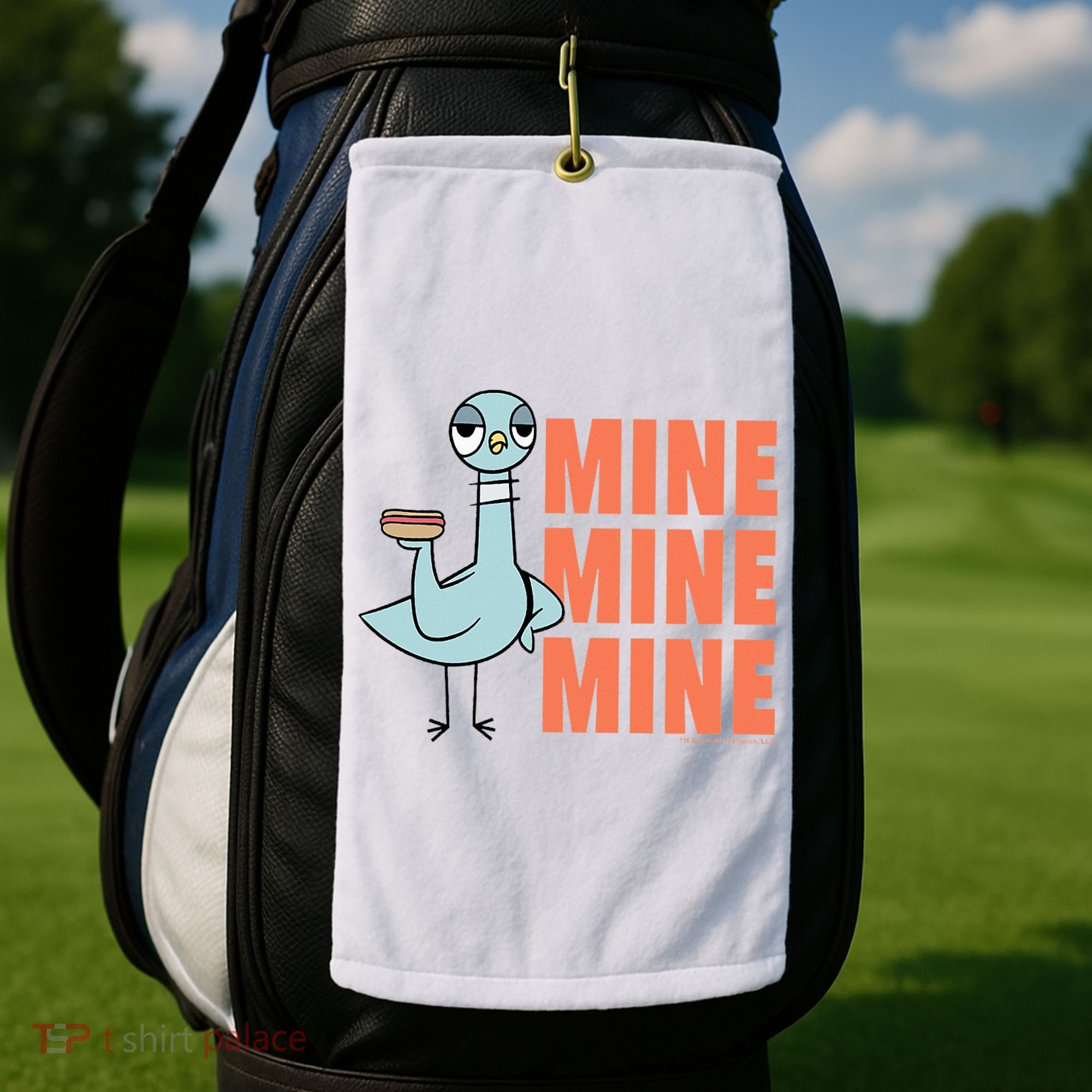 The Pigeon Hot Dogs Golf Towel