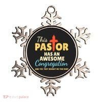 This Pastor Has An Awesome Congregation Preacher Ornament thumb 0
