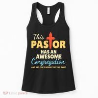 This Pastor Has An Awesome Congregation Preacher Women's Tank Top thumb 0