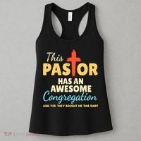 This Pastor Has An Awesome Congregation Preacher Women's Tank Top thumb 3