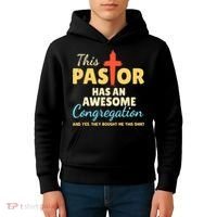 This Pastor Has An Awesome Congregation Preacher Kids Hoodie thumb 4