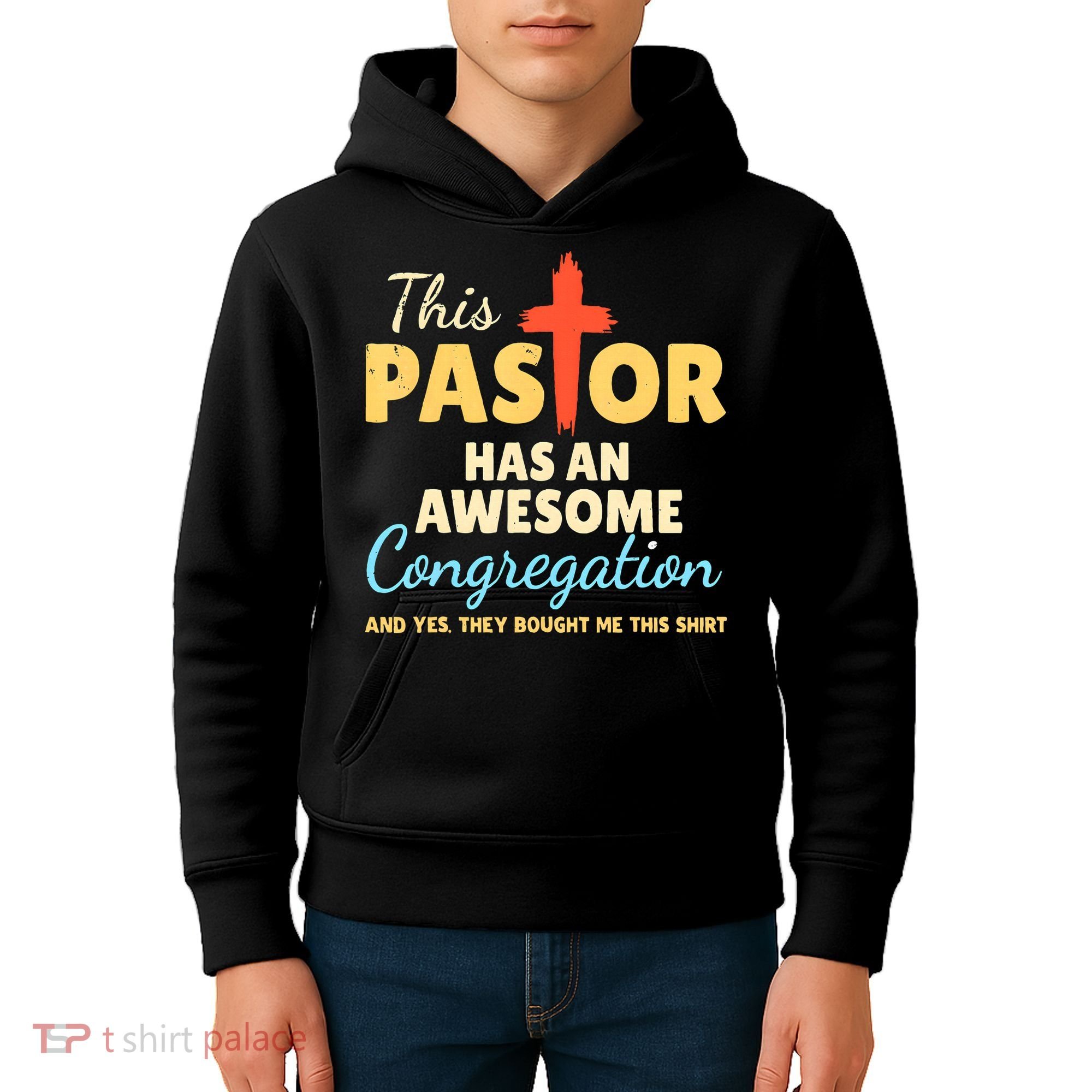 This Pastor Has An Awesome Congregation Preacher Kids Hoodie