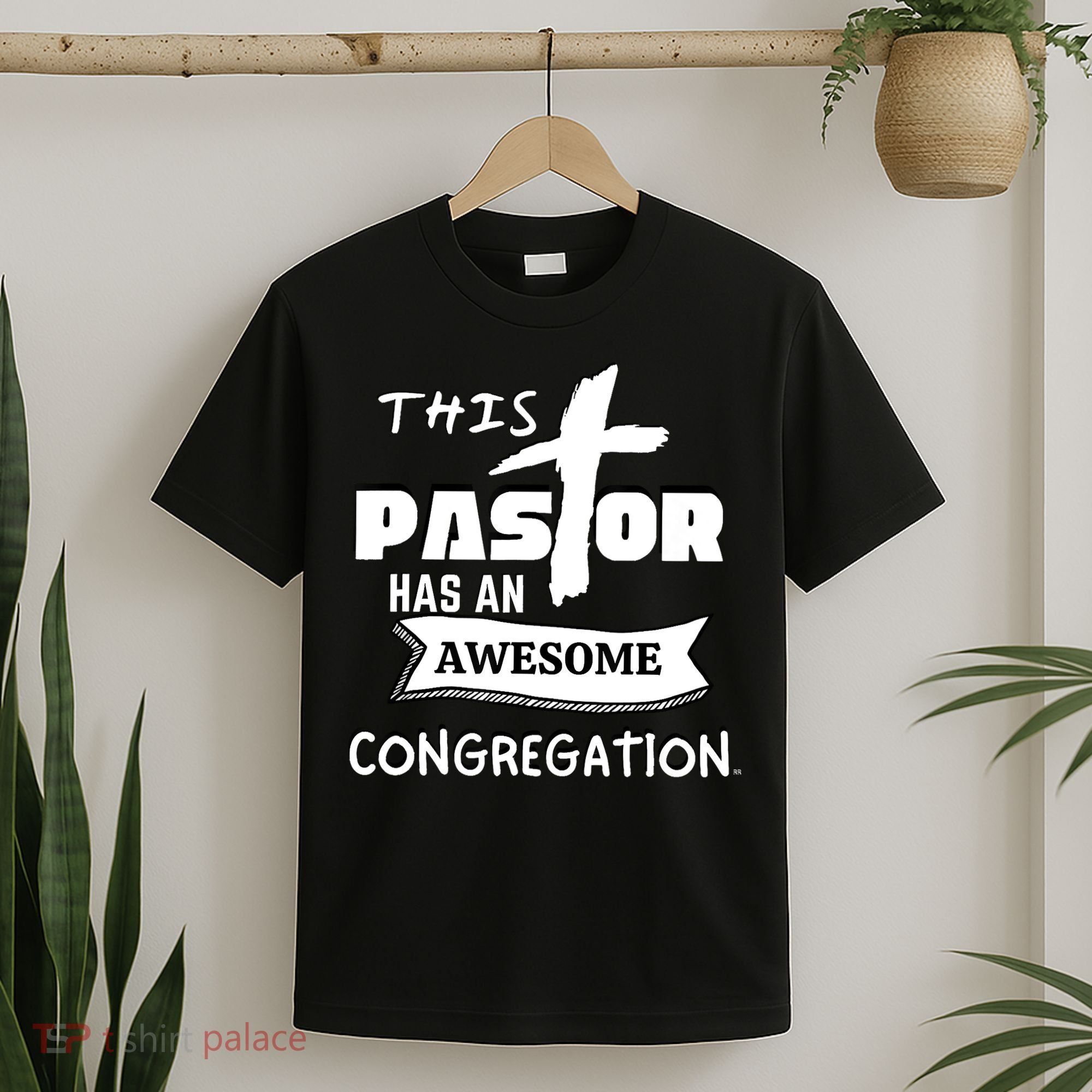 THIS PASTOR HAS AN AWESOME CONGREGATION Pastor Gift T-Shirt