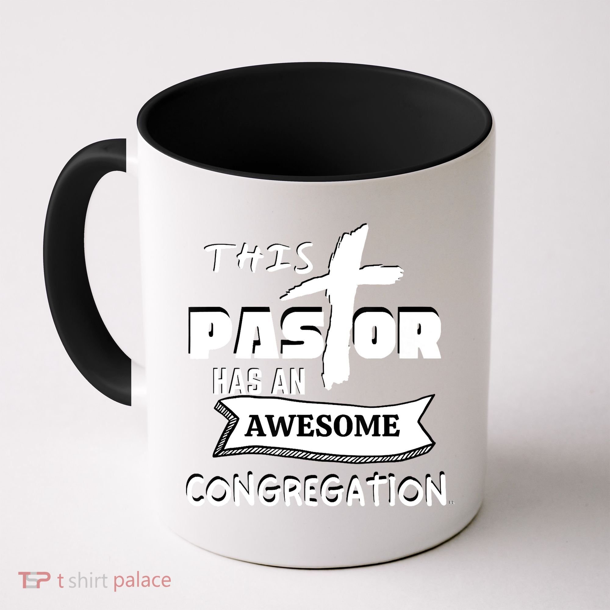 THIS PASTOR HAS AN AWESOME CONGREGATION Pastor Gift Coffee Mug