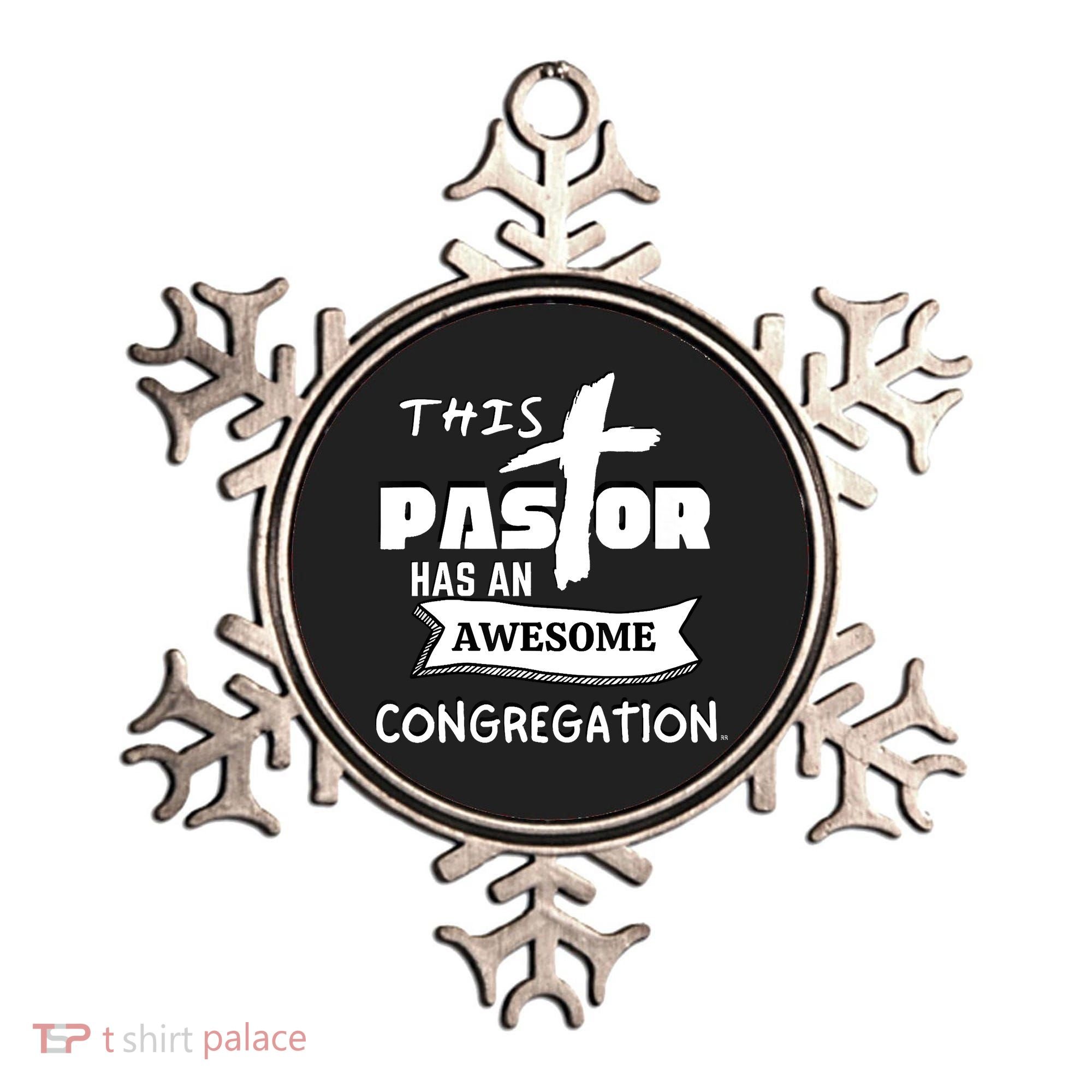 THIS PASTOR HAS AN AWESOME CONGREGATION Pastor Gift Ornament