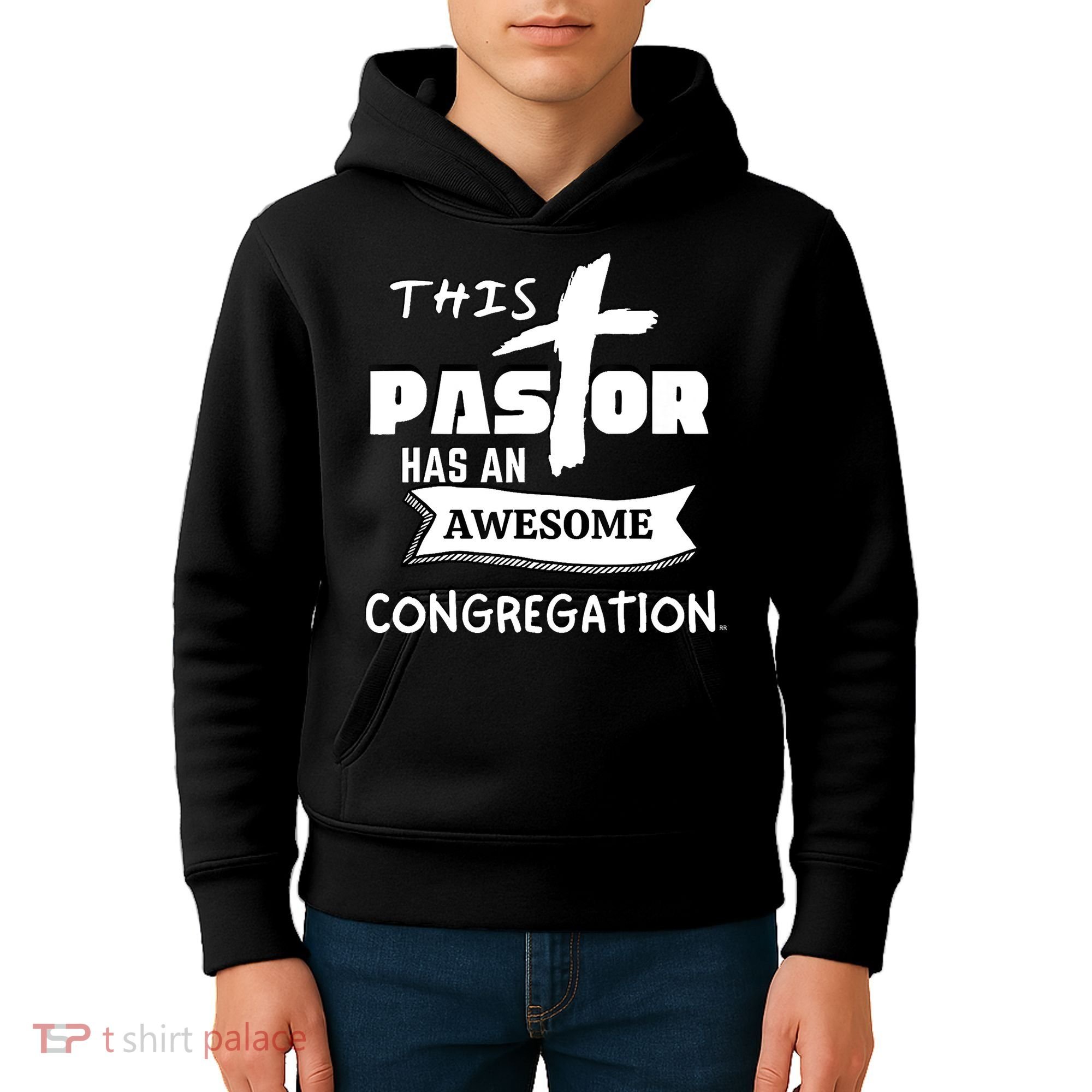 THIS PASTOR HAS AN AWESOME CONGREGATION Pastor Gift Kids Hoodie