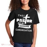 THIS PASTOR HAS AN AWESOME CONGREGATION Pastor Gift Kids T-Shirt thumb 2